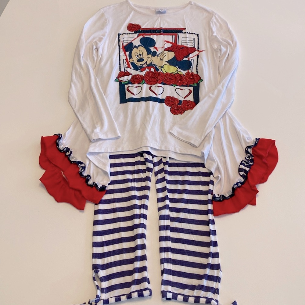 Silvian Heach Girls Disney Matching Set Mickey and Minnie